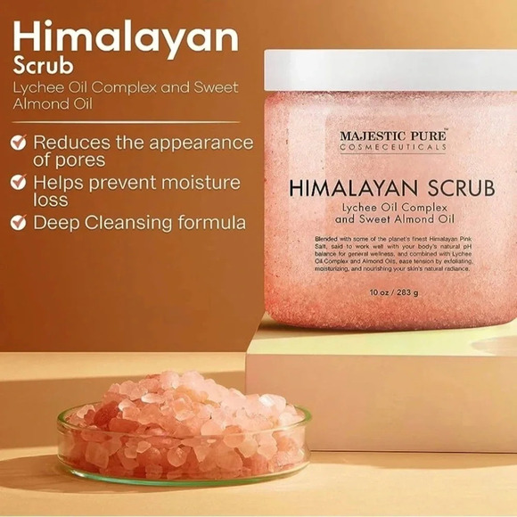 Majestic Pure Himalayan Salt Body Scrub NEW - Picture 4 of 13